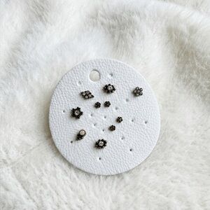 Free People | Elegant Gold and Silver Stud Earrings Set